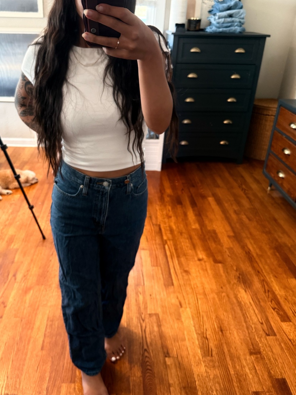 High-Waisted Straight Levi’s